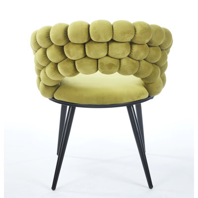 Chaise moderne avec un design ergonomique et des pieds stables pour le bureau, le salon de style 2 pièces avec rembourrage doux