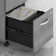 Studio C 72W x 36D Bow Front Desk and Credenza with Mobile File Cabinets