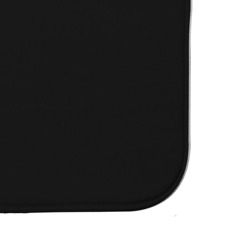 Tapis pour salle de bain Leiva football, H 18 po x L 30 po, Noir