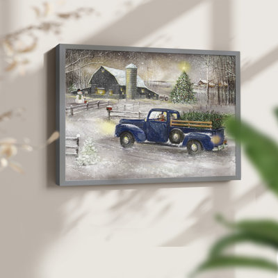 Souvenirs d'hiver - reproduction encadrée