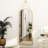 Arched Mirror With Hanging Leather Strap Full Length Mirror Aluminum Frame Wall-Mounted Arch Mirror Hanging Mirrors-1781429160