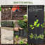 Outsunny 2m x 100m Heavy Duty Weed Control Membrane Weed Membrane Black