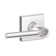 J Series Broadway Lever Keyed Entry Lock with Collins Trim