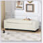 Banc repose-pieds de 50 po en tissu texturé rectangulaire avec couvercle à charnières pour le siège, le repose-pieds et le rangement caché, parfait pour le salon, la chambre à coucher ou le vestibule -2097205391