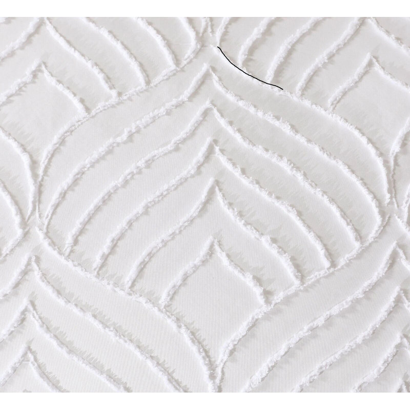 Microfiber Bedspread with Pillow Shams Included, White