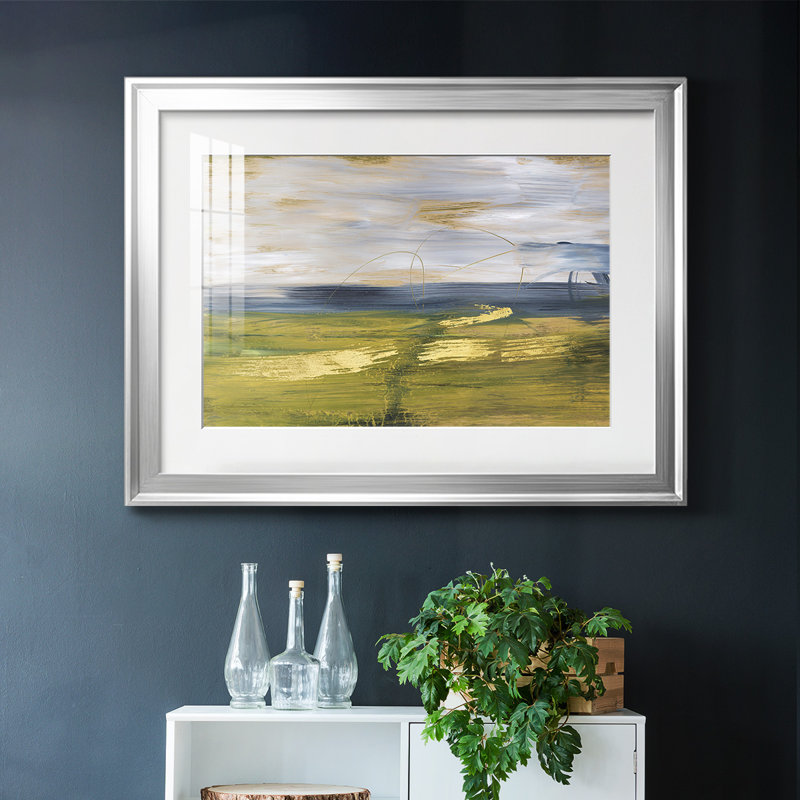 Ciel et terre II, impression sur papier, Argent, H 19 po x l 27 po x P 1,5 po