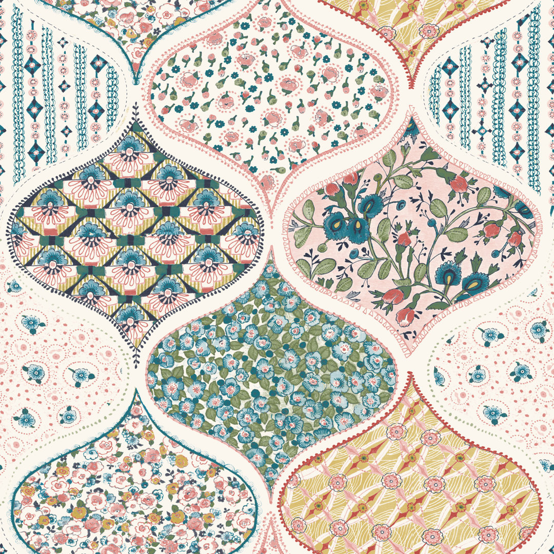 Pippa 18' L x 20.5" W Peel and Stick Wallpaper Roll Room Mates 