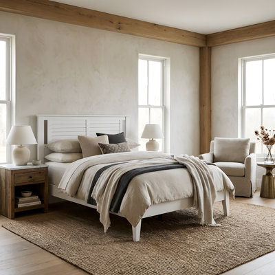 Canton Solid Wood  Platform Bed