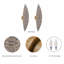 Applique murale moderne en rotin 2 lumières Coastal Natural (paquet de 2)-1445188570