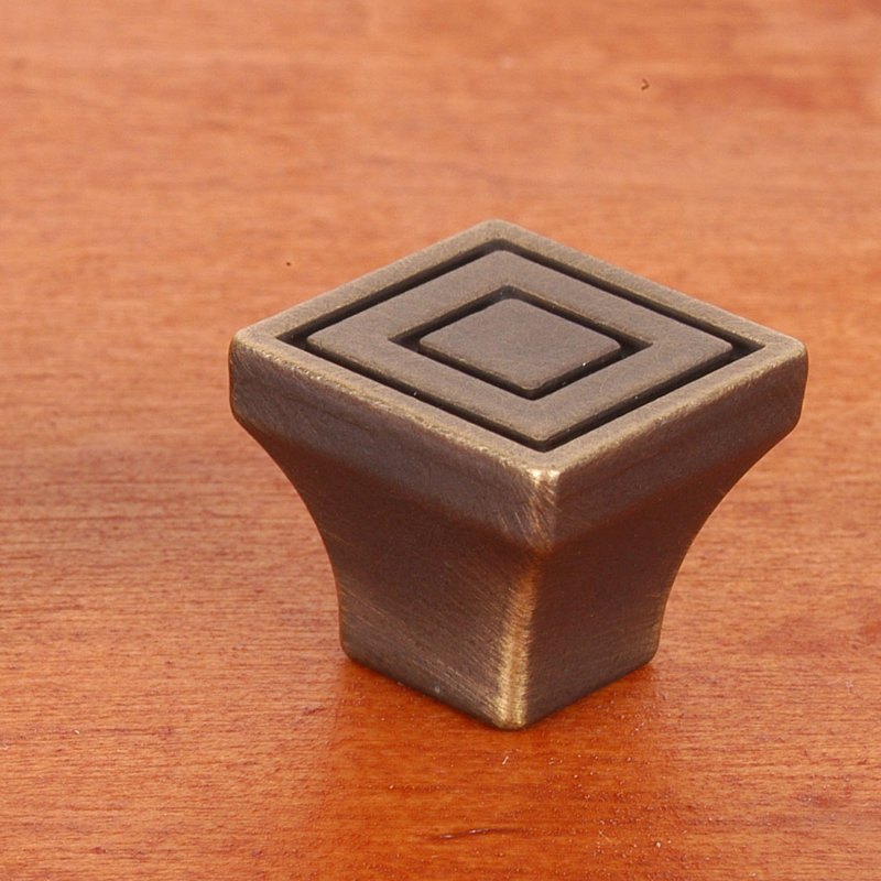 CK Series Square Knob, Antique English, Large