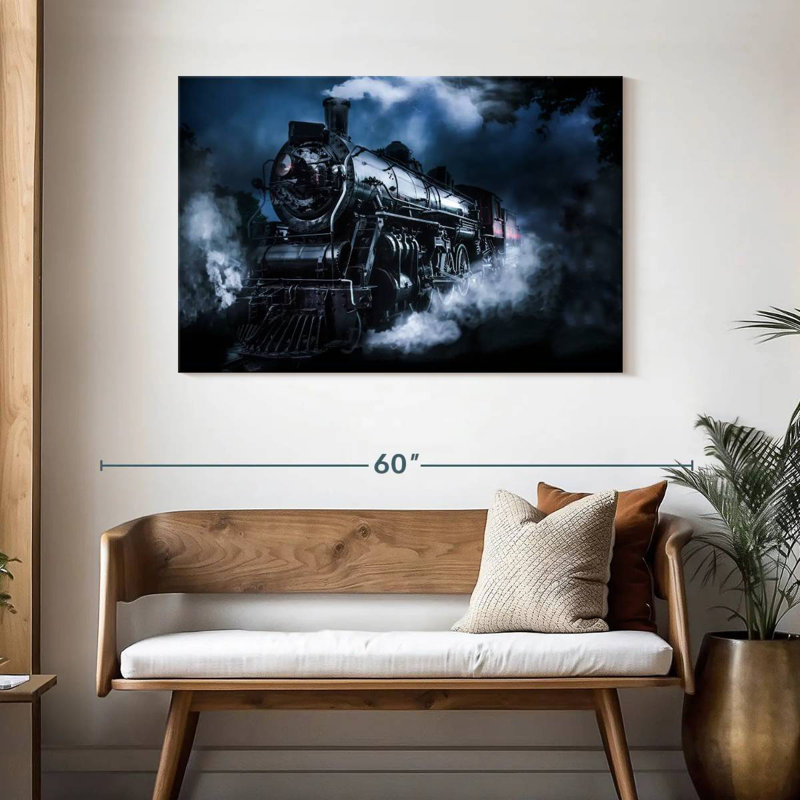 Train à vapeur foncé Mehar, H 30 po x l 45 po