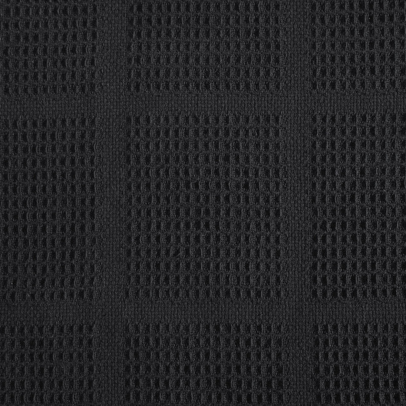 Couverture en coton uni Kenneth Cole, Lit simple, Noir