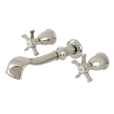 Kingston Brass Hamilton Two-Handle 3-Hole Wall Mount Roman Tub Faucet