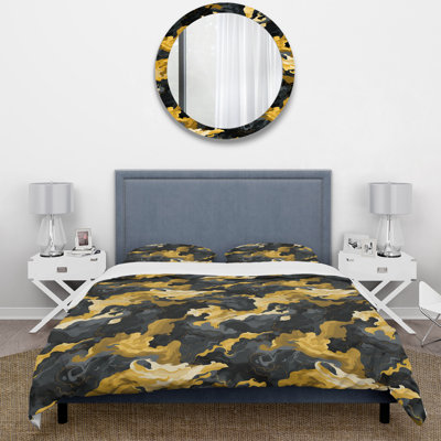 Ensemble de housse de couette camouflage Gilded Concealment - microfibre de polyester