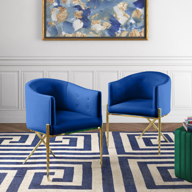 Fauteuil de salle à manger Modway, Bleu marine, 2