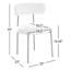Chaise d'appoint rembourrée en métal Abyade