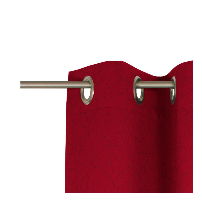 Valeriani Room Darkening Single Curtain Panel, 175cm H x 132cm W, Red