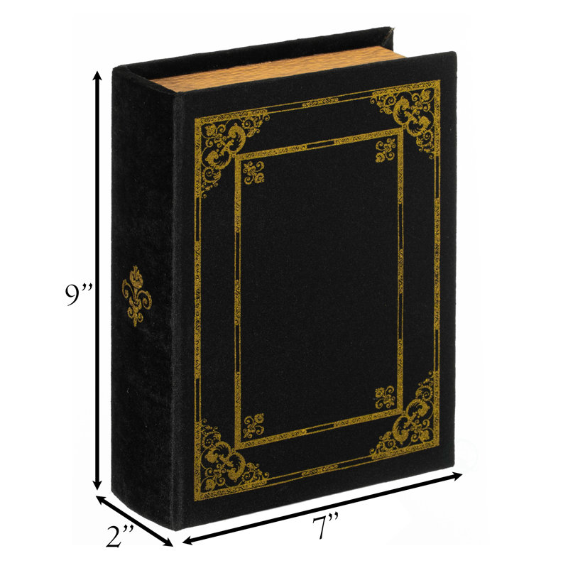 Boîte de rangement décorative en forme de livre Vintage