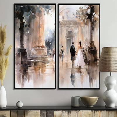 «Fashion Impressionist Elegance II», ensemble d'art mural glamour