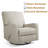 Saidee Upholstered Manual Swivel Rocker Recliner Chair-1249503757