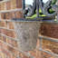 Elegant Rufus Metal Wall Planter, Durable & Hand-Finished Rustic Hanging Planter Wall Décor for Indoor or Outdoor Plants