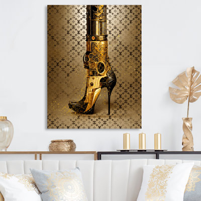 Décoration murale en métal Luxury Brand Bionic Heel I - Fashion
