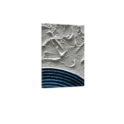 "Blue" and White Thick Texture