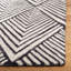 Tapis gris anthracite / ivoire en laine touffeté à la main Rossville-1272235484