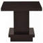 Ensemble de 3 tables basses et tables de bout carrées - Finition cappuccino