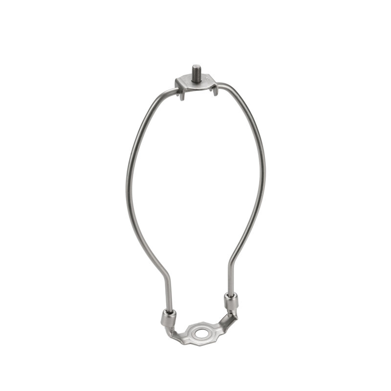 Lampe Harpe, 7" H x 3.5" L x 0.8" D, Nickel satiné