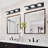 3-Light Dimmable LED Vanity Light with 360° Rotatable Lamp Heads Black for Bathroom, Vanity, Mirror, and Living Room-360312590-358348838