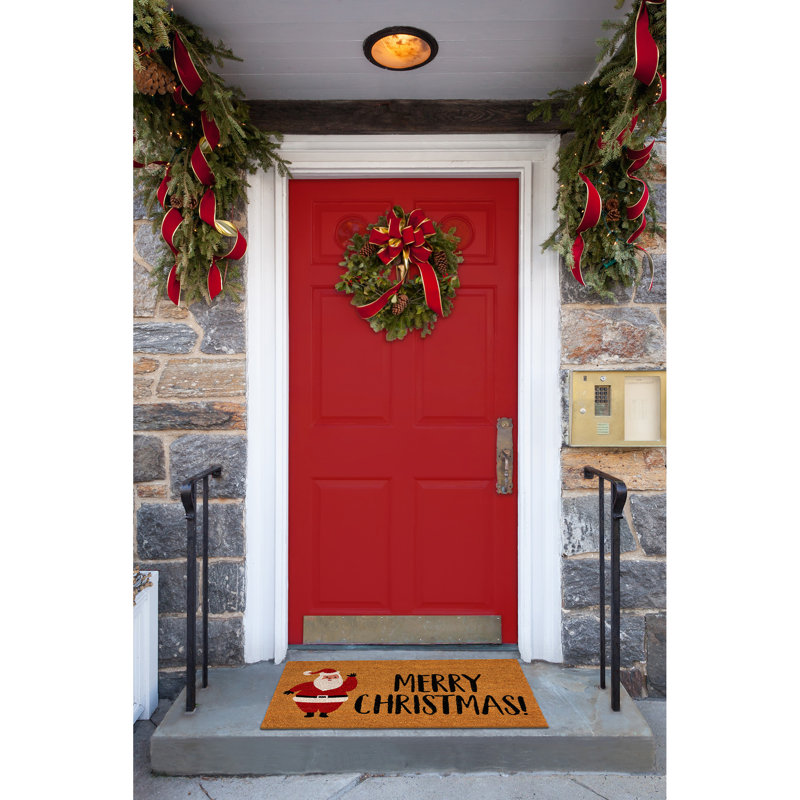 Poppe Non-Slip Christmas Outdoor Doormat
