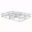 Pliable 9 po Base de lit en métal avec matelas, sommier sommier simple, gris