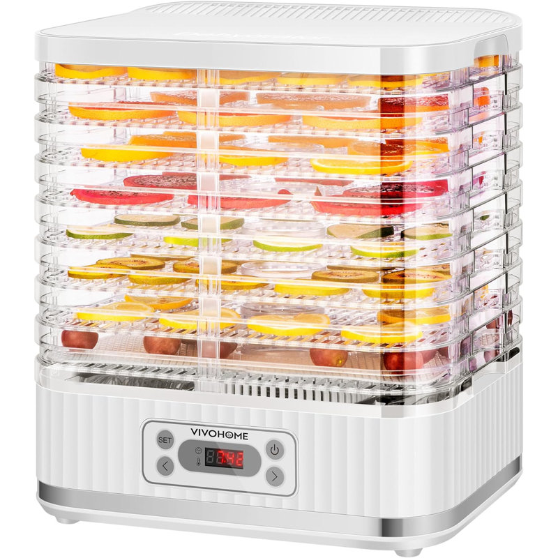 VIVOHOME 400 Watt Food Dehydrator, White