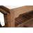 Rustic 61" Wide Oak Kitchen Island, Natural