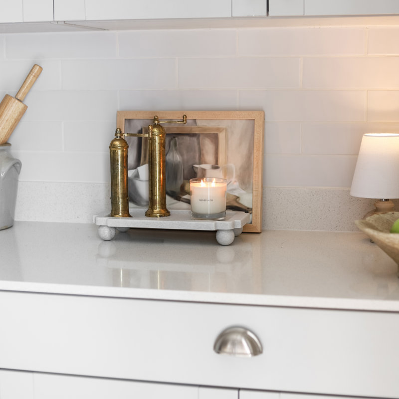 White Marble Novelty Vanity Decorative Tray