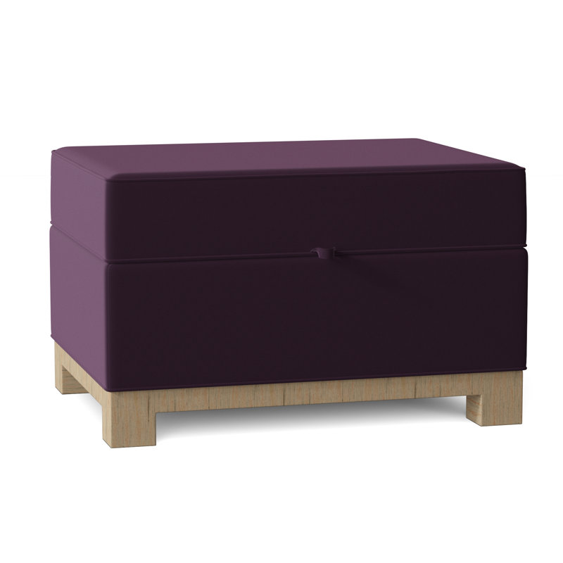 Repose-pieds rectangulaire avec rangement Brandes, Acajou, Figue