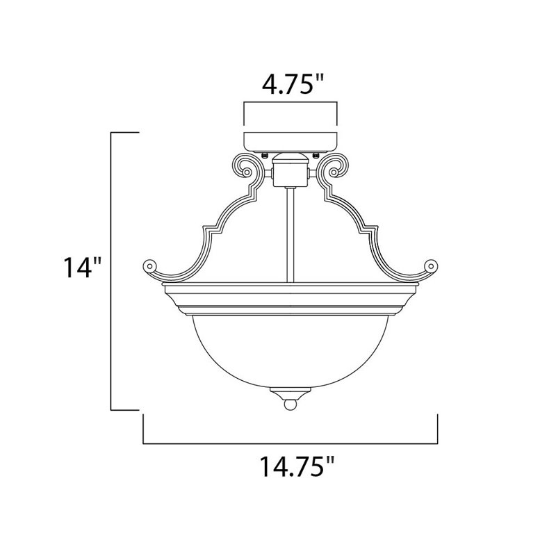 Luminaire suspendu unique à 2 lumières Carder, Nickel satiné, Marbre