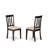 3 Piece Kitchen Table Set for Small Spaces Contains a Round Dining Table and 2 Linen Fabric Dining Room Chairs, 42x42 Inch, Cappuccino-1648228296-1738559374