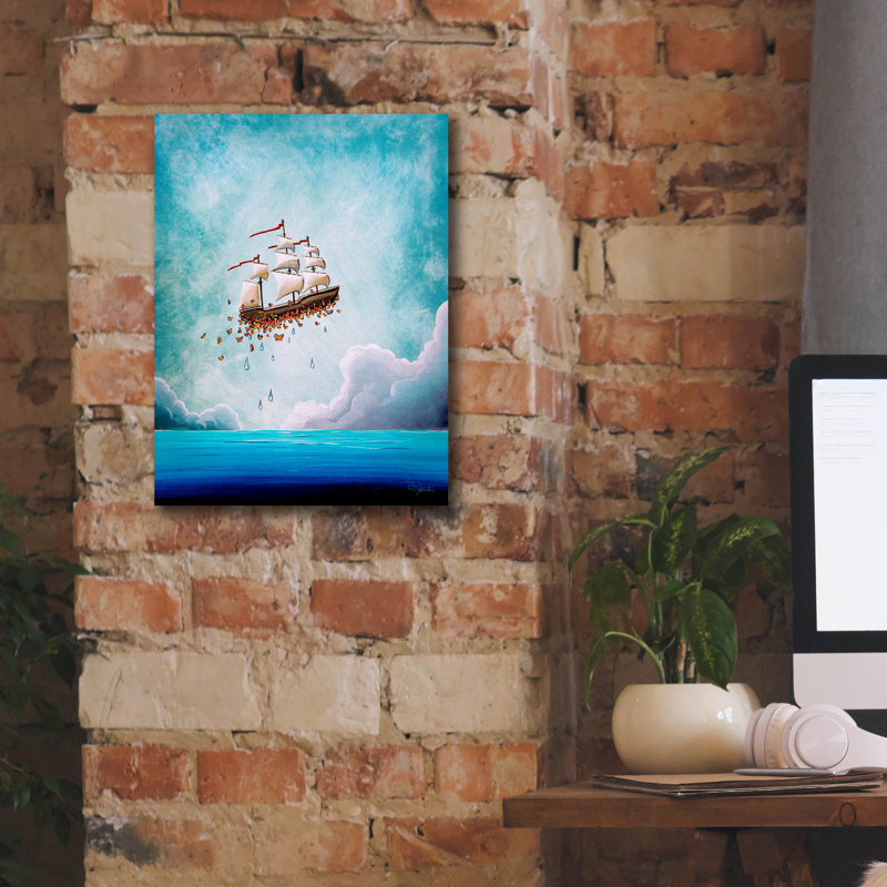 «Voyage fantastique» par Cindy Thornton, H 16 po x l 12 po x P 0,75 po