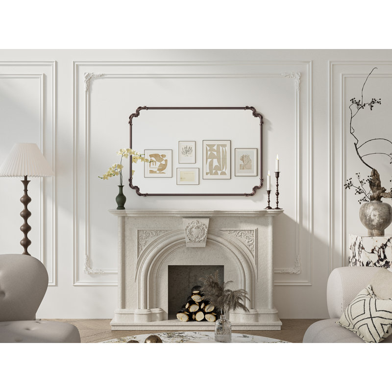 Miroir d'appoint Genan, 48 po x 32 po, Bronze Antique