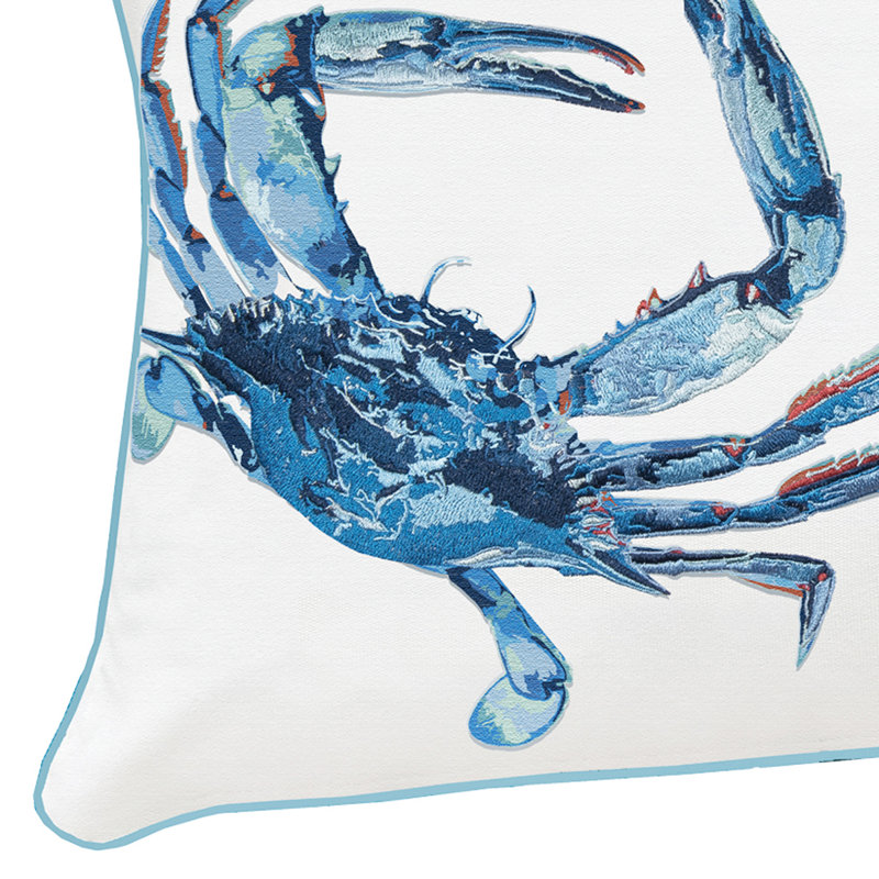 Blue Crab Lumbar Pillow