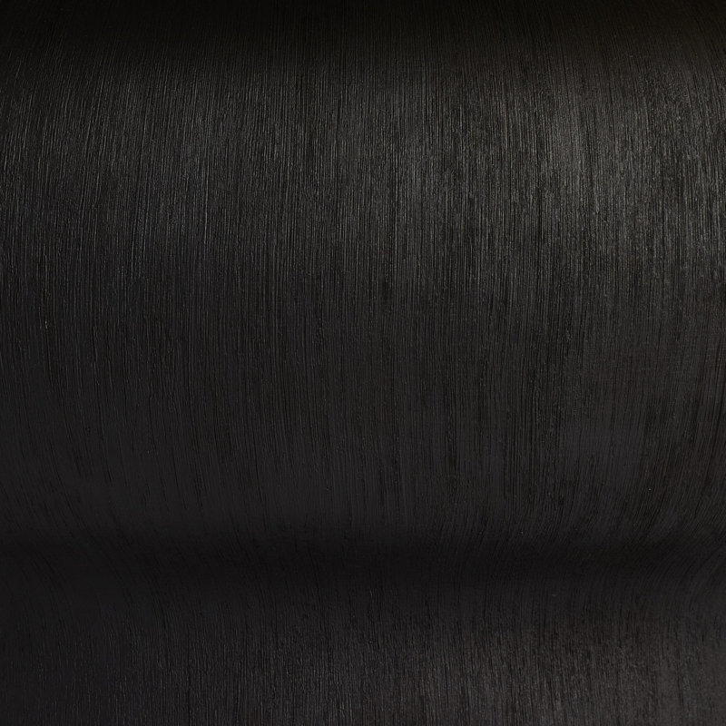 Kragen Table Lamp-Dark Sand Porcelain Ceramic, Textured Matte Black Porcelain Ceramic