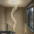 Chebia 12-Light Crystal Column Chandeliers 10ft Long Foyer Pendant Light Dimmable 3000-6000K LED
