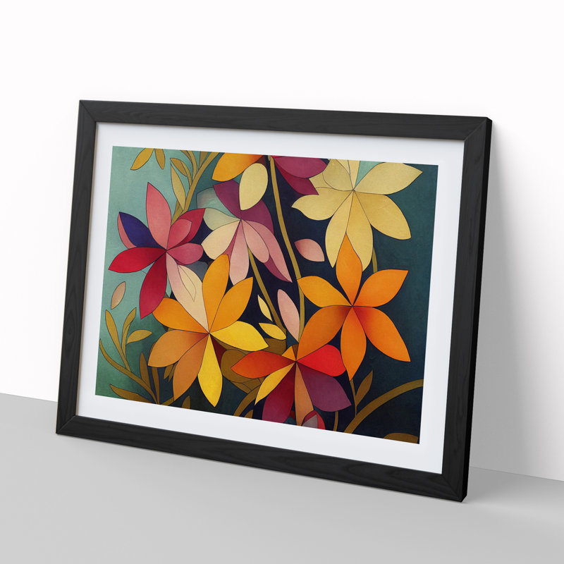 Ultimate Wildflowers Floral - Framed Print, 25cm H x 34cm W x 2cm D, Black Framed