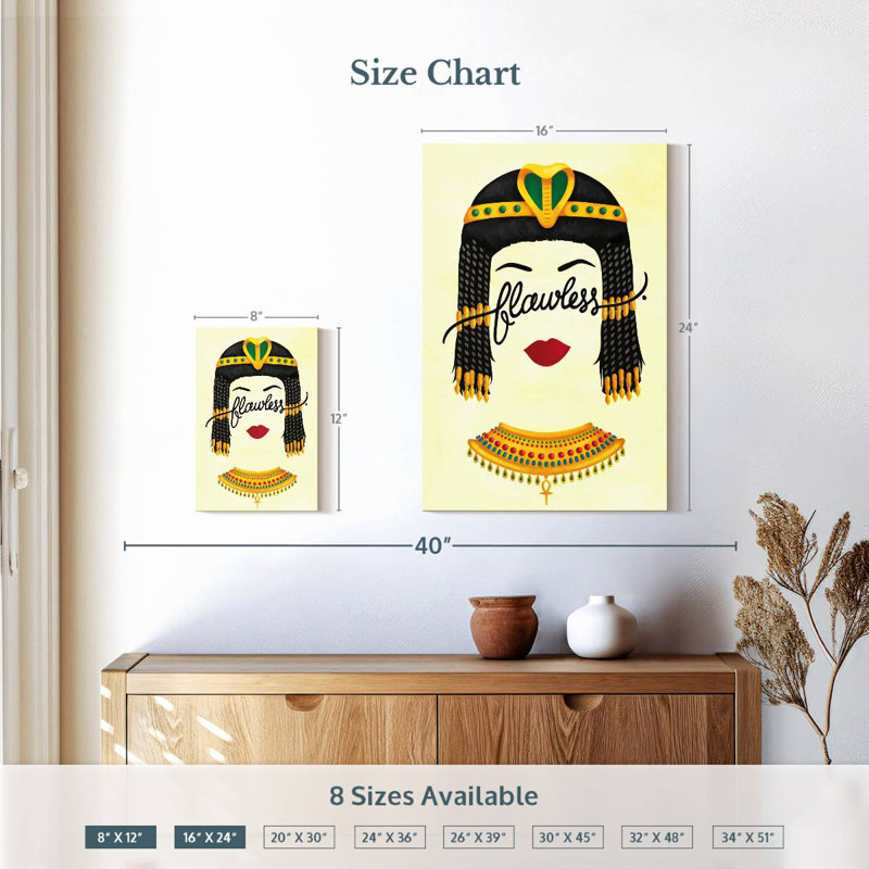 Leisha Flawless Cleopatra, 24" H x 16" W