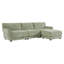Canapé modulaire modulaire en forme de L, coussin de siège extra large, chargeur USB et de type C, accoudoir pétale, mousse haute densité, repose-pieds à mouvement libre, idéal pour la détente à la maison