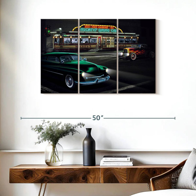 Mickey's Diner I, 24" H x 38" W