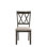 De 2 chaises d'appoint Ii - Beige et gris. Élégante chaise sans accoudoirs à dossier haut en bois Xx. Siège rembourré doux pour une utilisation prolongée. Bois d'hévéa durable et bois composite. Tablier classique avec pieds tournés. 9 po