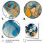 «Blue and Yellow Liquid Profondeurs II», reproduction sur toile encadrée-88534994-88534993